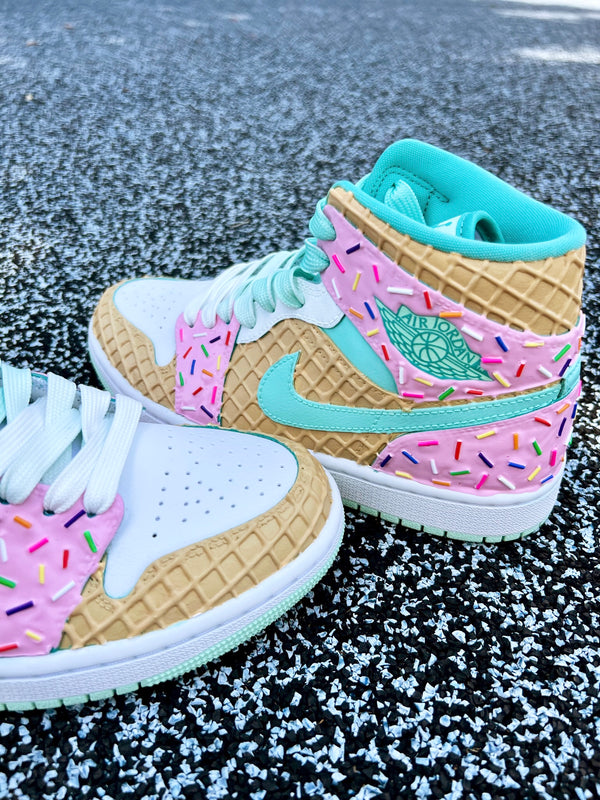 Nike Ice Cream Logo Shoe Ice Cream 1s Jordan Air Jordan Mid SE GS