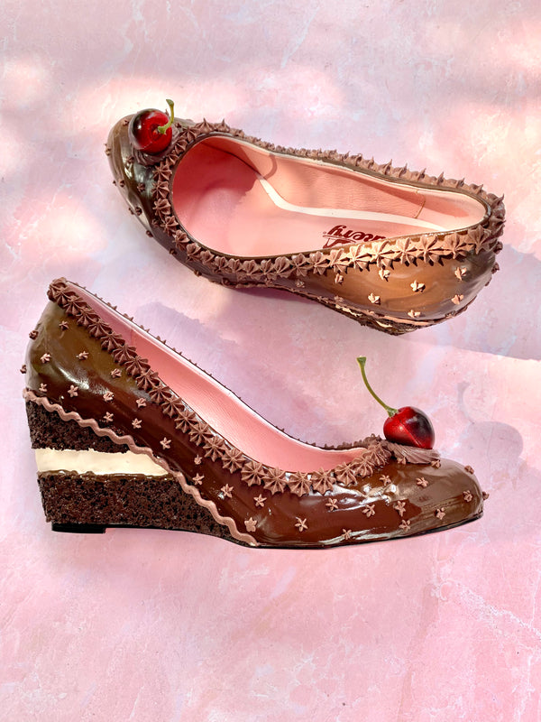 Triple Chocolate Wedges Shoe Bakery