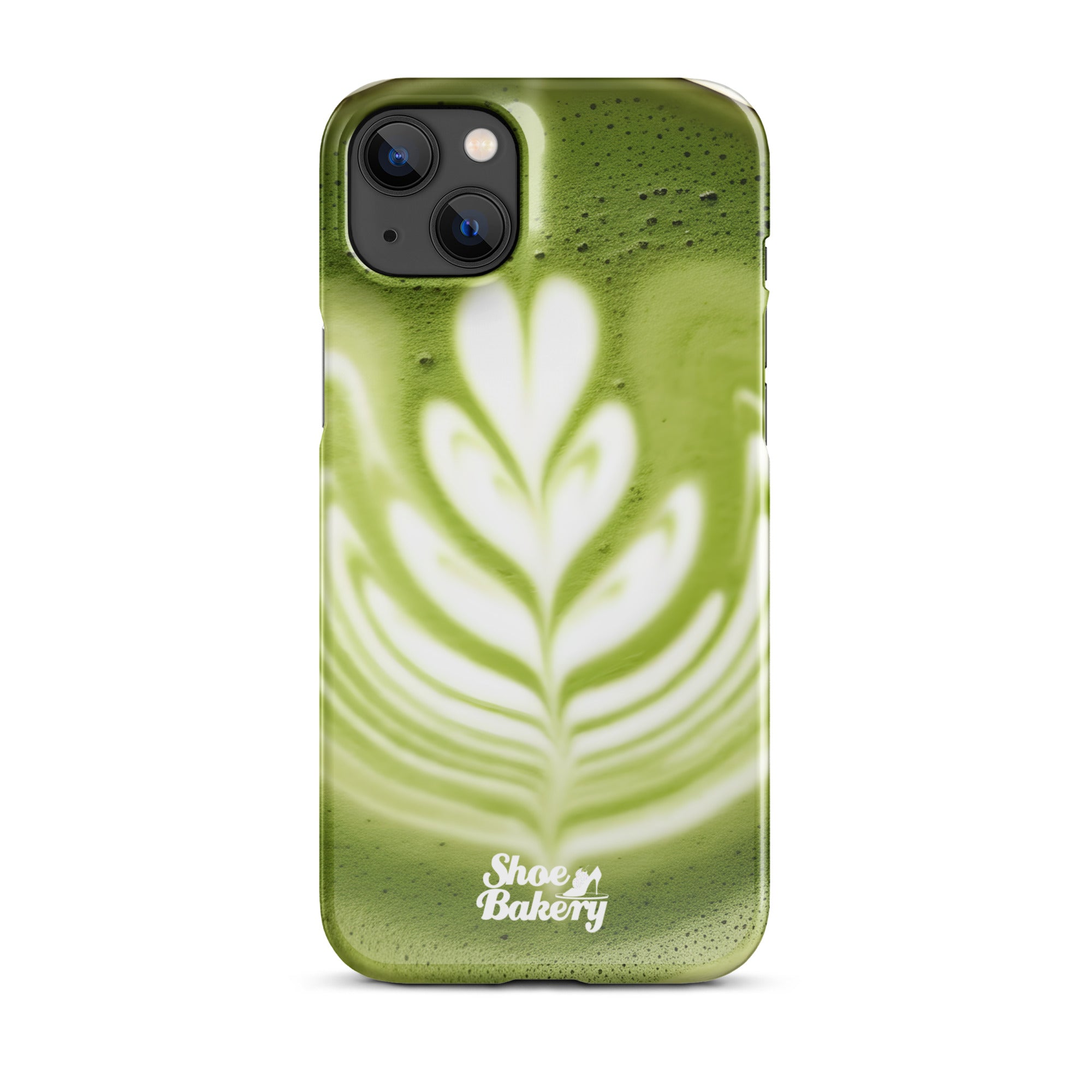 Love you a Latte Matcha Case for iPhone Shoe Bakery