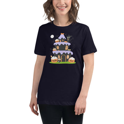 Sweet Haunted House Women's Fitted T-Shirt