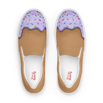 Lavender Sprinkle Women’s slip-on canvas shoes