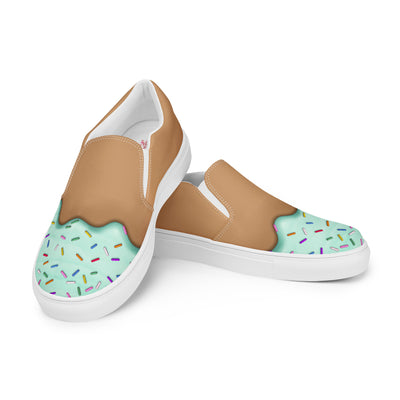 Mint Sprinkle Slip-on canvas shoes