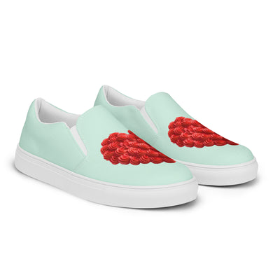 Icing Heart Women’s slip-on shoes - Mint