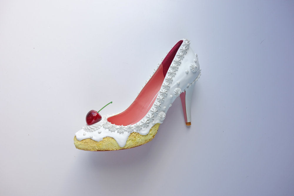 Wedding White Cake Heels