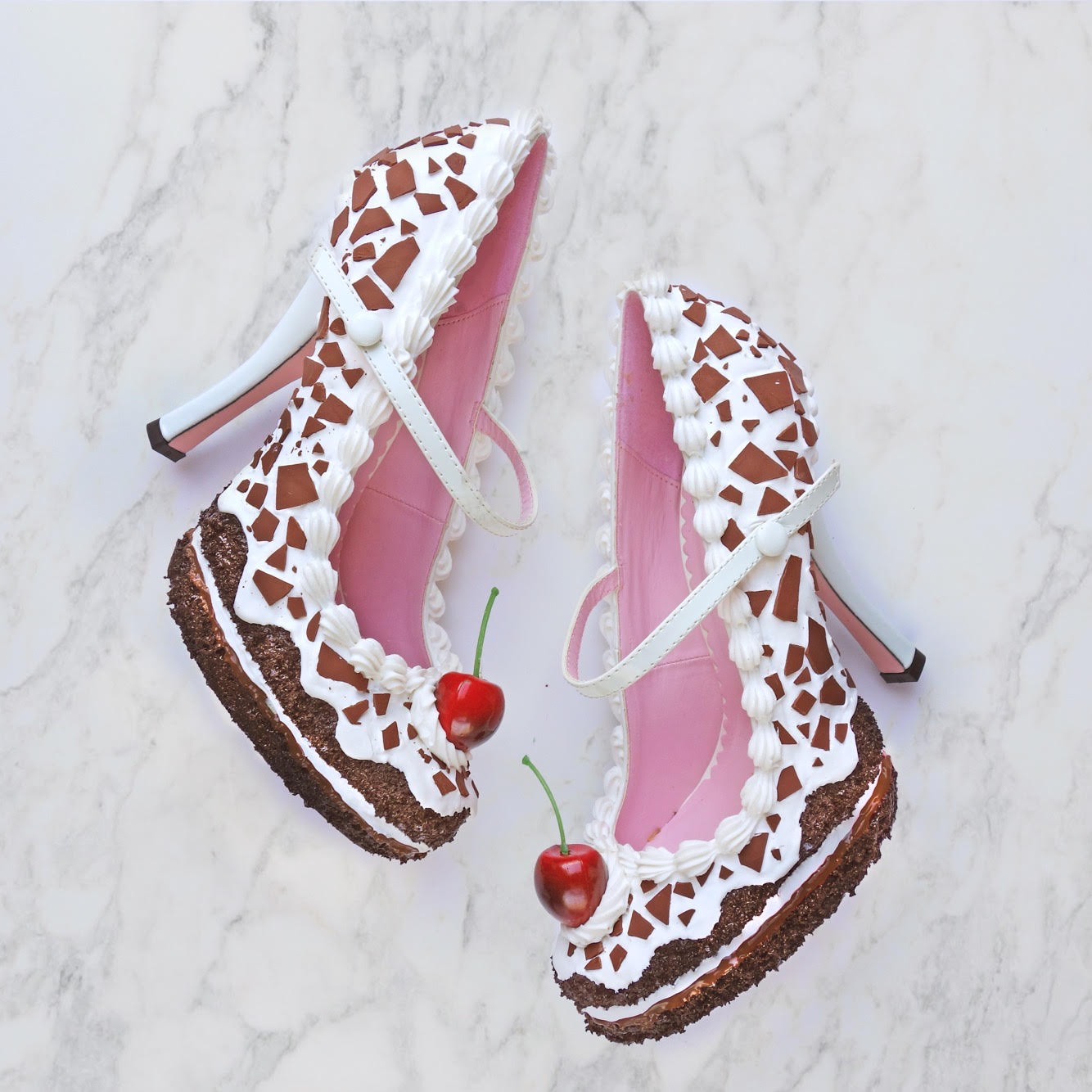 Black Forest Cake Heel Mary Jane 4"