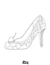Downloadable Ice Cream Heel Coloring Page
