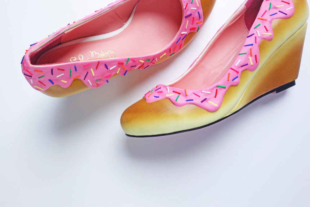Pink Sprinkle Wedge