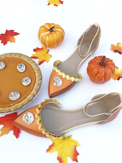 Baked and Ready Limited Edition Pumpkin Pie Flats Sz 10