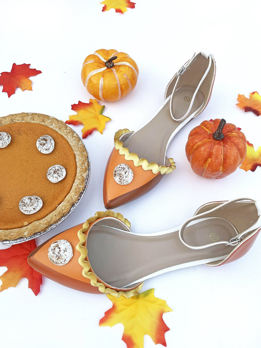 Baked and Ready Limited Edition Pumpkin Pie Flats Sz 6.5