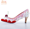Baked and Ready Birthday Ice Cream Heel  sz 8 | 2.5" Heel Height