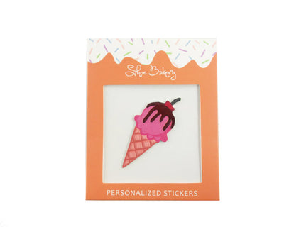 Strawberry Ice Cream Cone Sticker