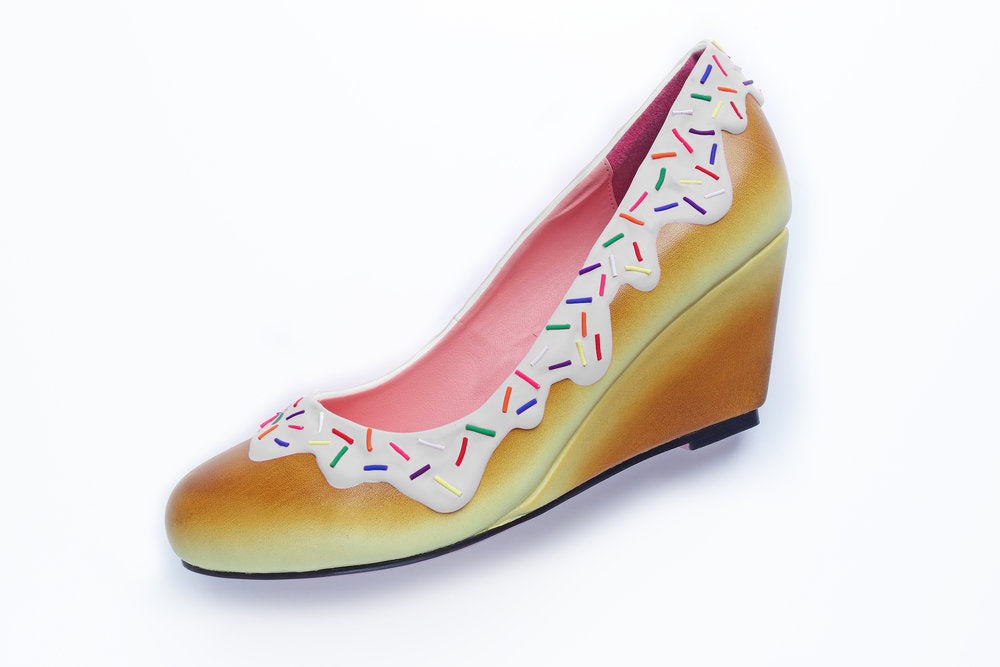 White Sprinkle Wedge