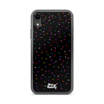 Sprinkles Party (Black) iPhone Case